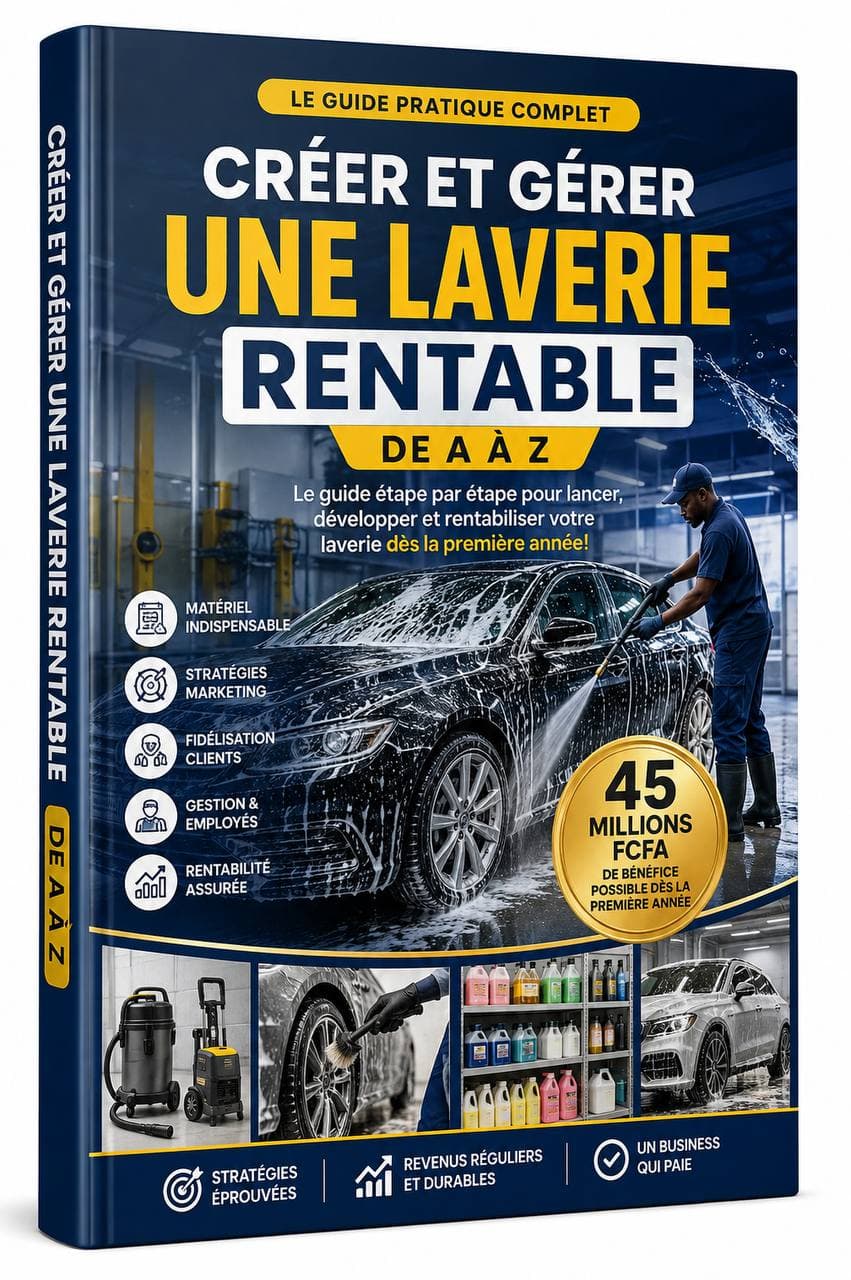 Couverture de Le Guide Complet de la Laverie Auto Rentable