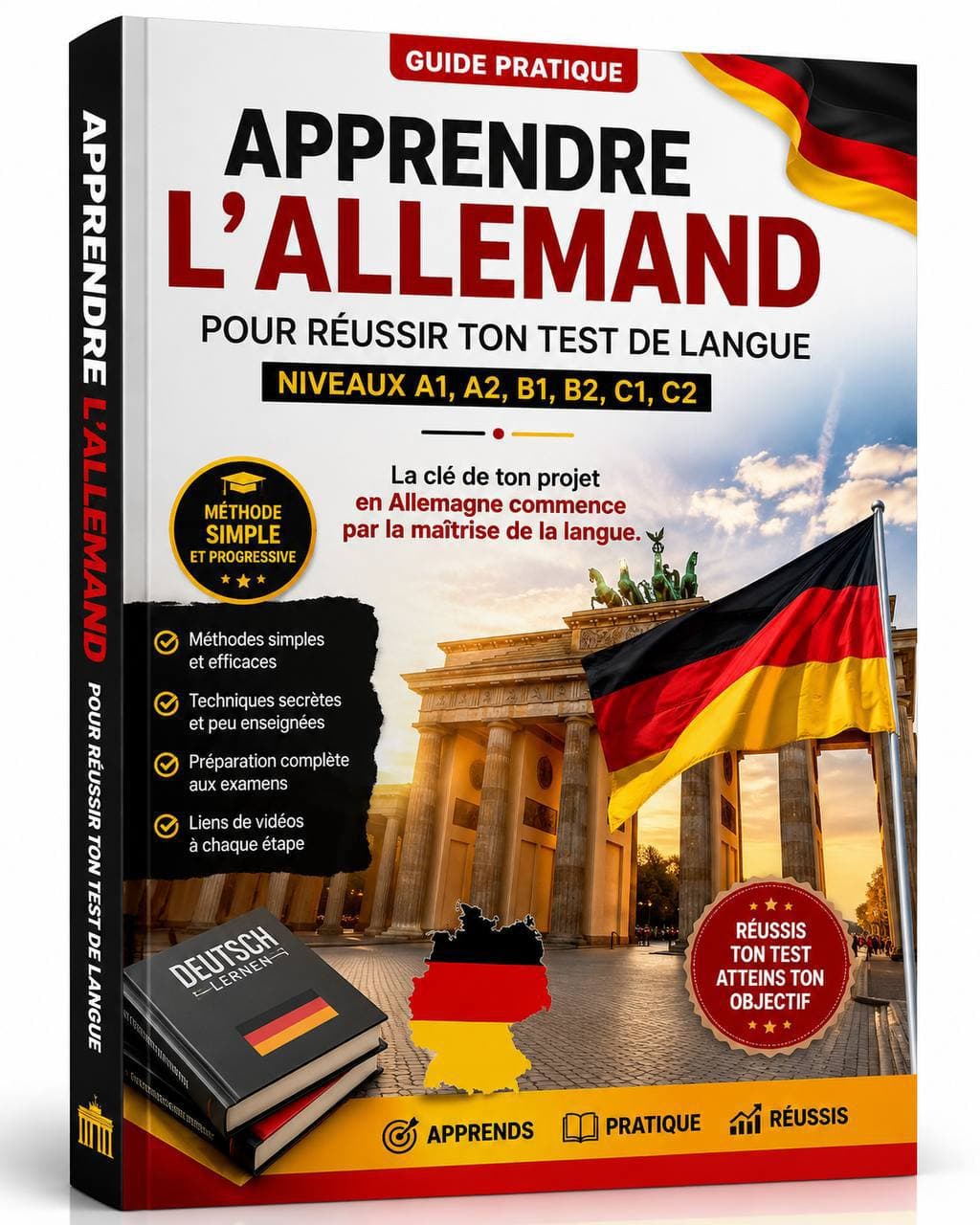 Couverture de DEUTSCH FACILE (allemand A1 à C2)