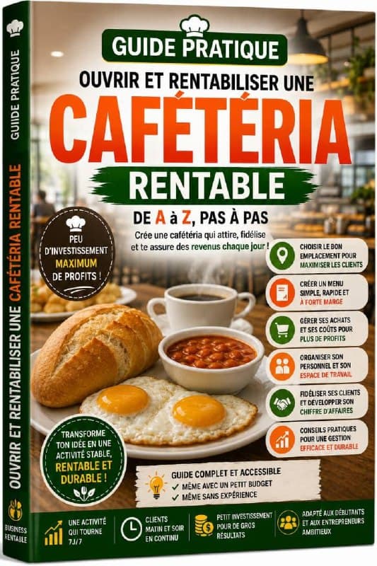 Couverture de Ouvrir & Rentabiliser une Cafétéria