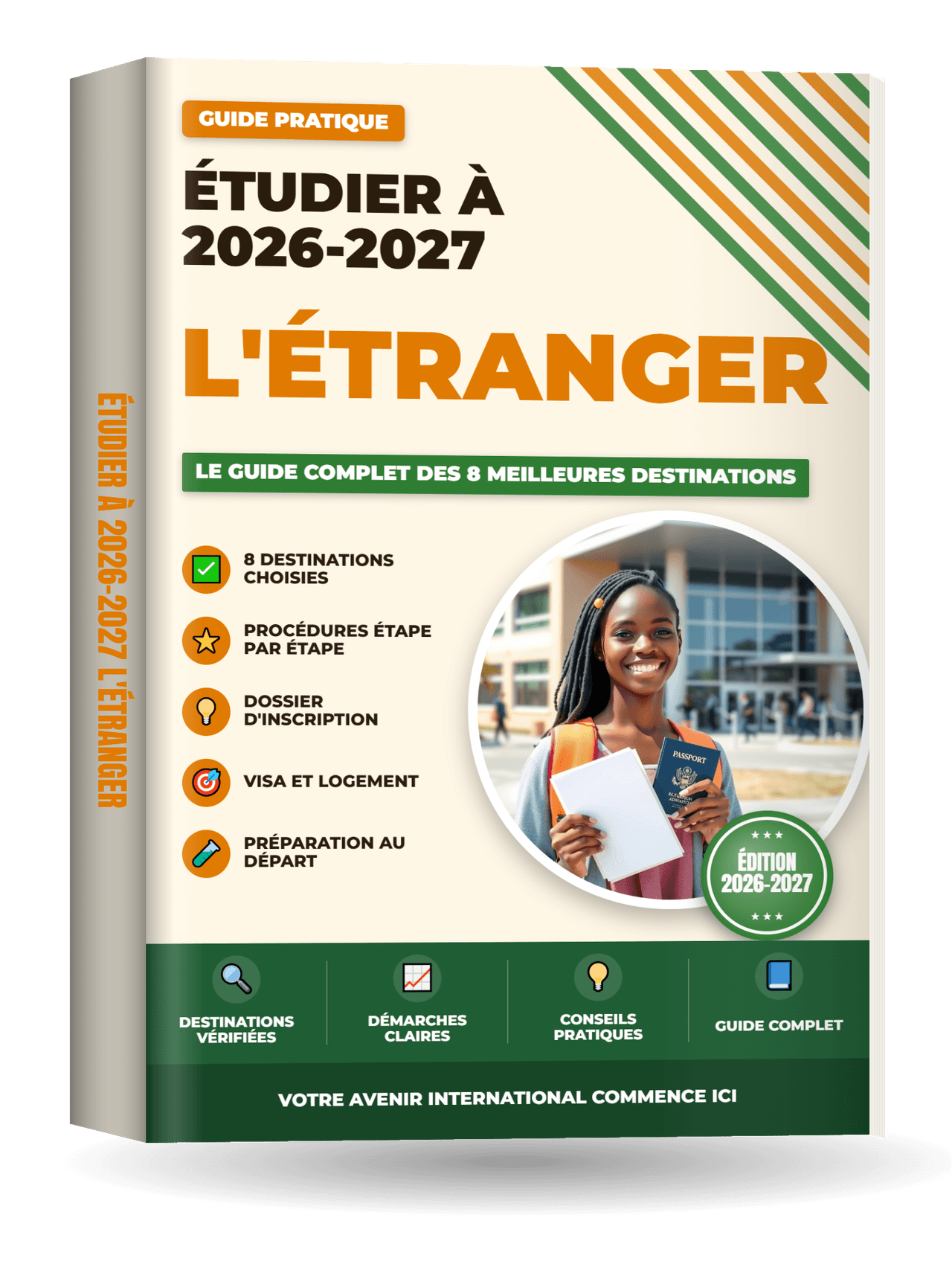Couverture de Étudier à l'Étranger 2026-2027 (8 destinations)